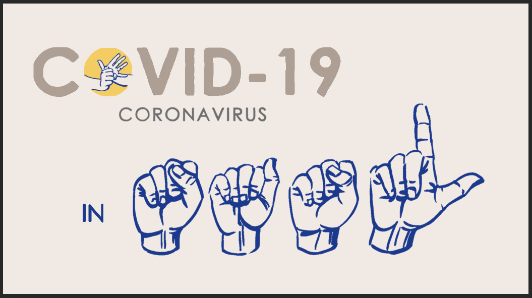 The banner of the Facebook page on which videos providing Covid-19 information in South African Sign Language (SASL) are posted. It reads “Covid-19 Coronavirus in SASL”. PHOTO: COVID-19 in SASL Facebook page.