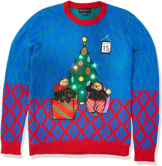 Goodstoworld Men/Women Light Up Knitted Ugly Christmas Sweater with  Multi-Colore