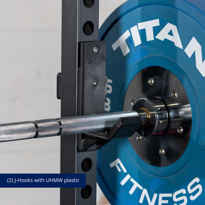 j-hooks of Titan T2 series power rack