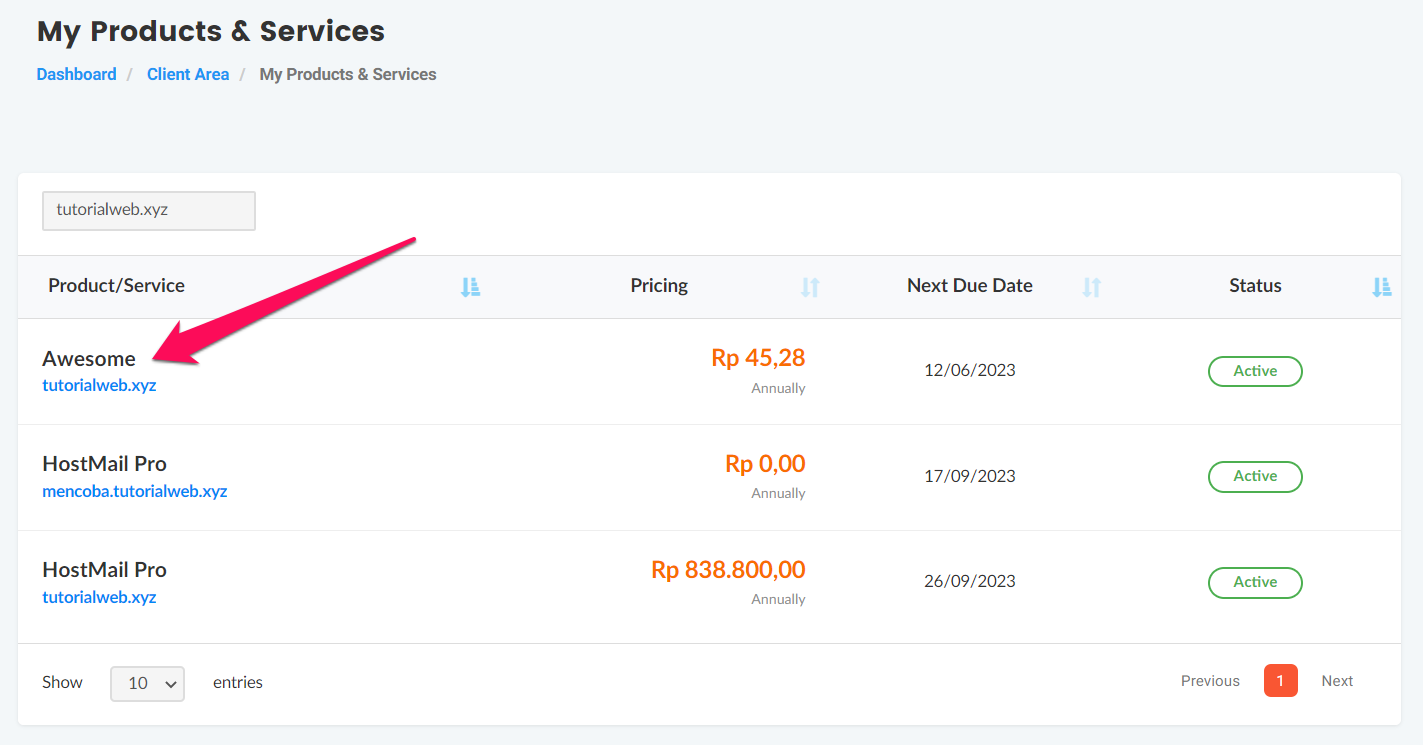 Cara Login cPanel Dari Member Area IDwebhost