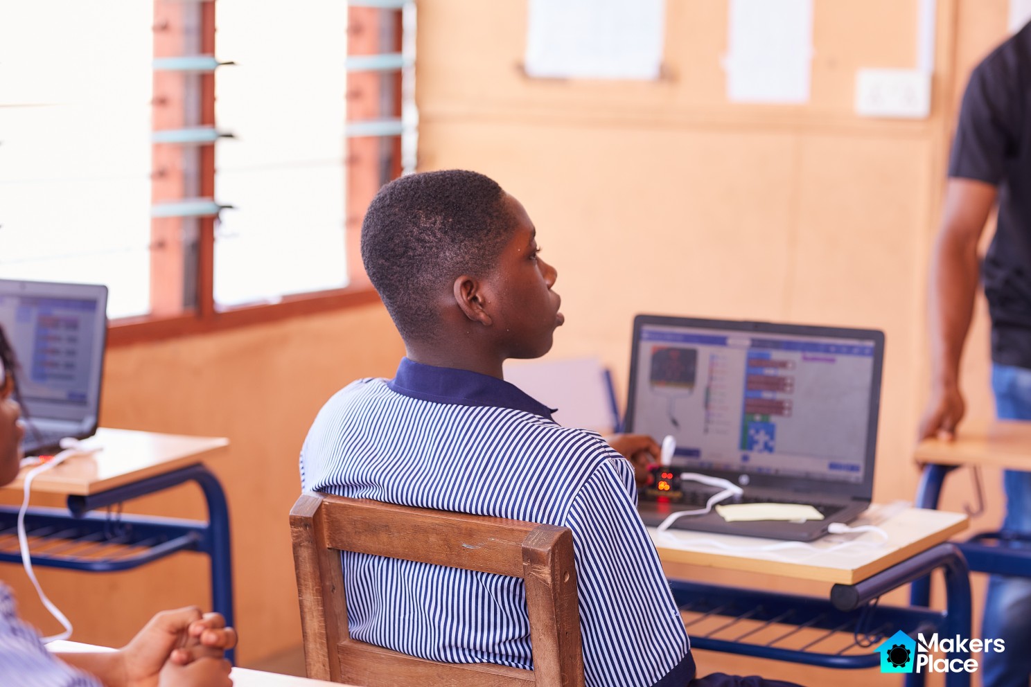 Micro:bit Ecosystem Visit to Ghana and K12 Classroom Tour at MakersPlace - MakersPlace.io - Makers Place Ghana.