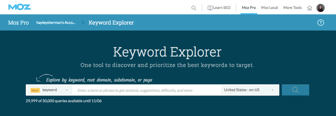 How to Use Keyword Explorer to Identify Competitive Keyword Opportunities -  Moz