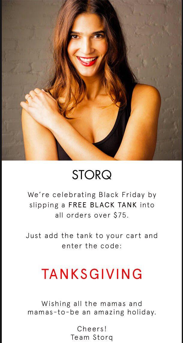 Storq Black Friday email template