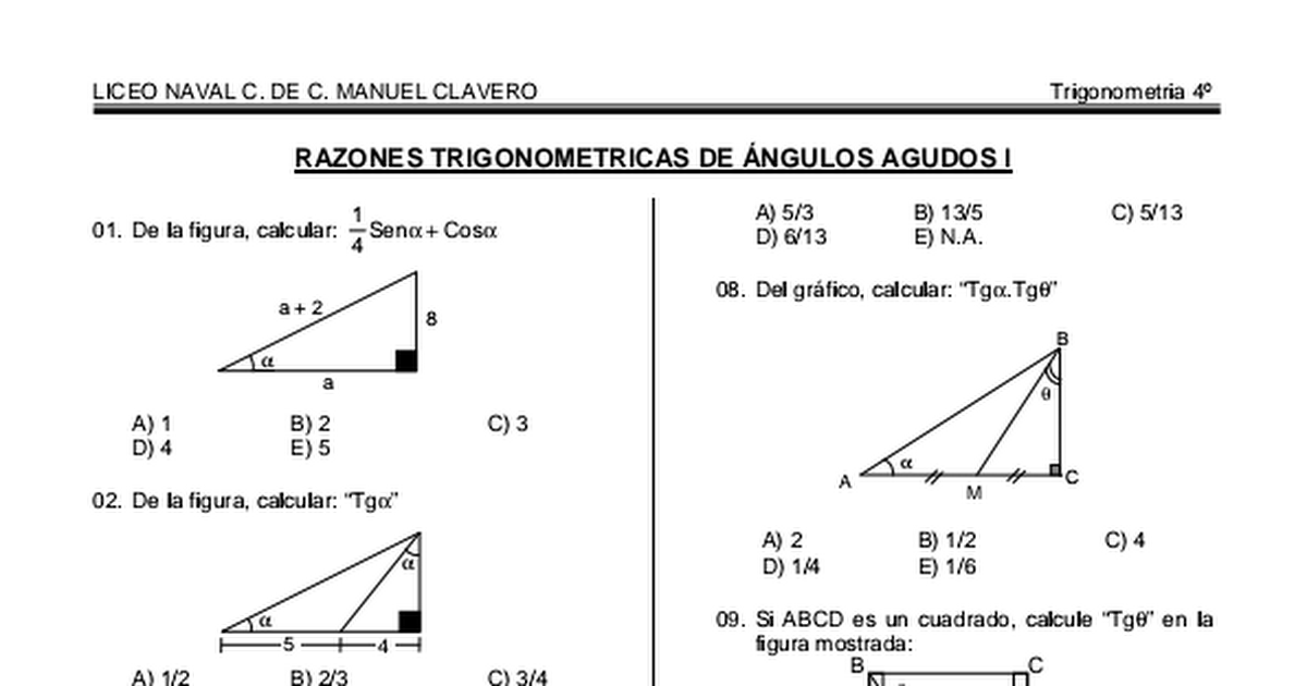RAZONES TRIGONOMETRICAS DE ANGULOS AGUDOS.pdf - Google Drive