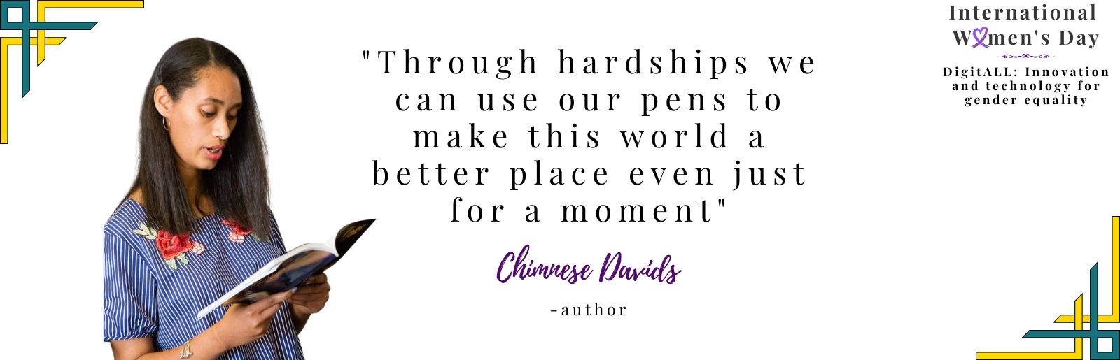 Author Chimnese Davids Quote