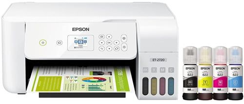Best Color Supertank Printer - Epson EcoTank ET-2720 Wireless Color All-in-One Supertank Printer