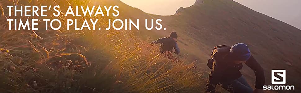 THere's always time to play, Join us. salomon sports technical outdoor and athletic clothing 