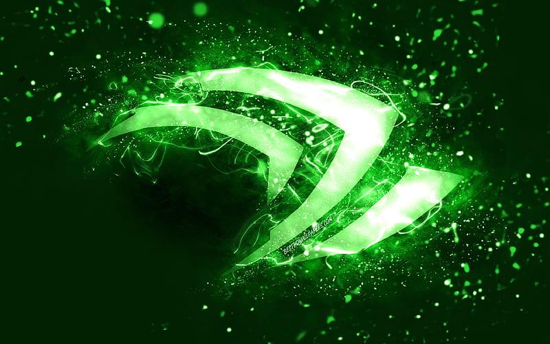 Nvidia green logo green neon lights, creative, green abstract background, Nvidia  logo, HD wallpaper | Peakpx
