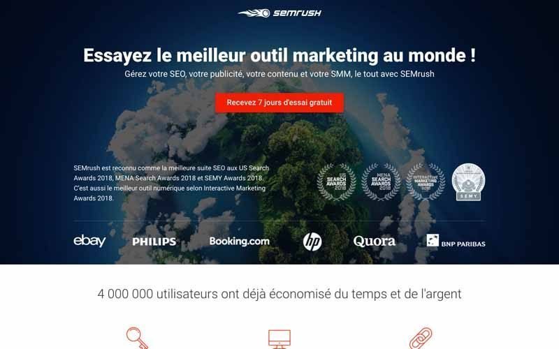 Outil SEMrush