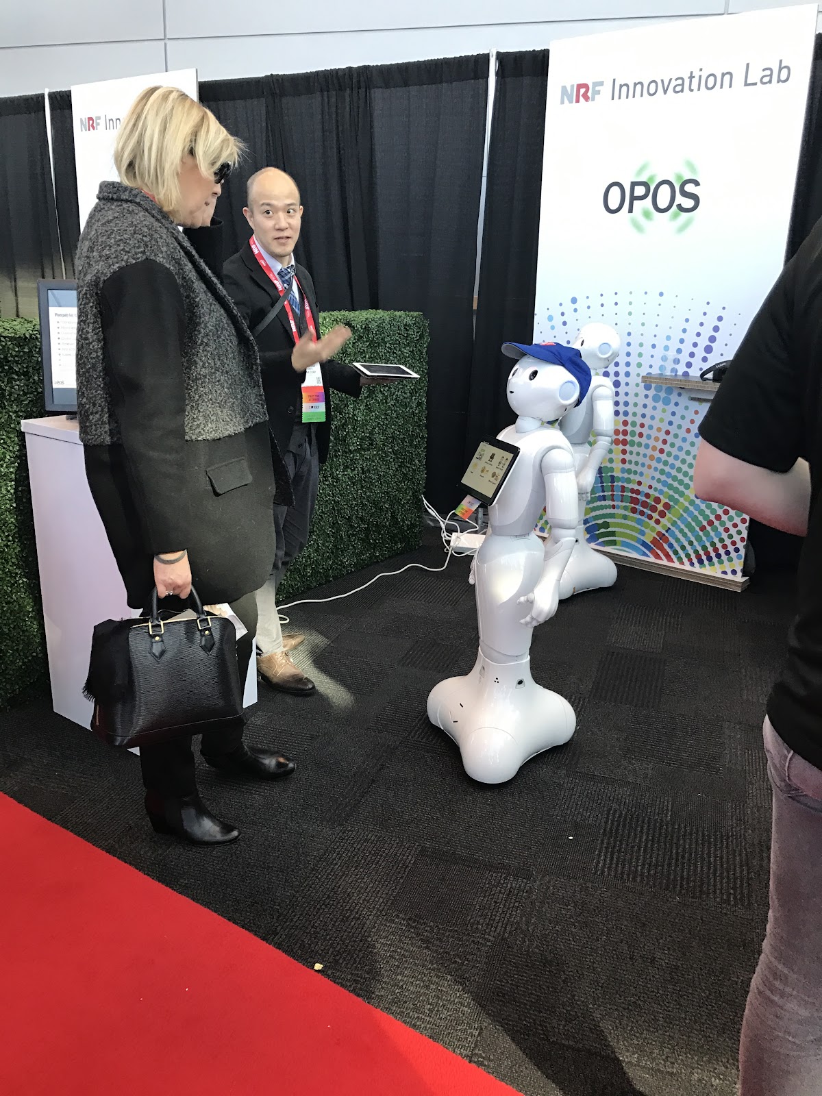 robot demo at NRF