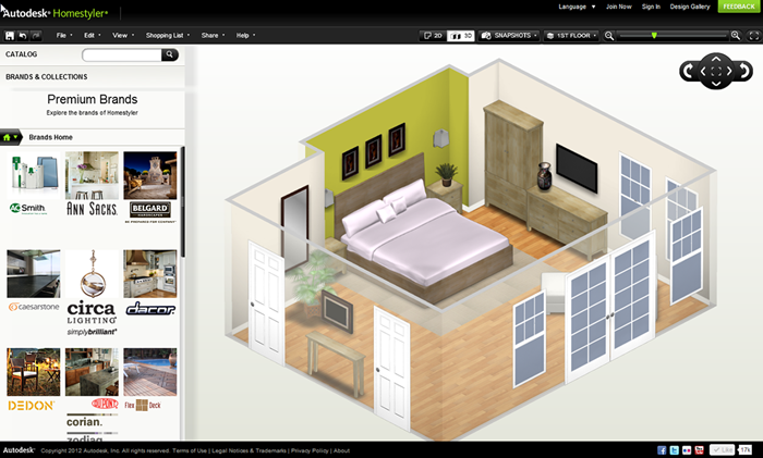 Thiết kế nội thất Autodesk Homestyler