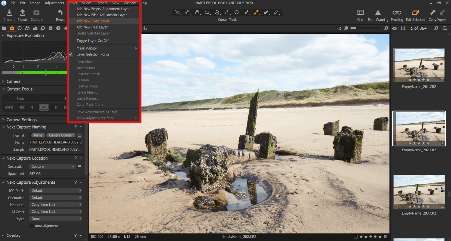 Capture One adjustment layers