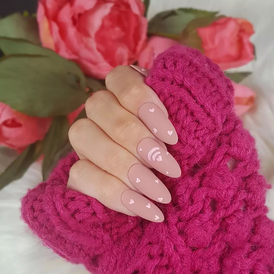 Easy Valentine Nail Design