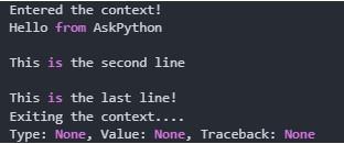 Оператор With в Python