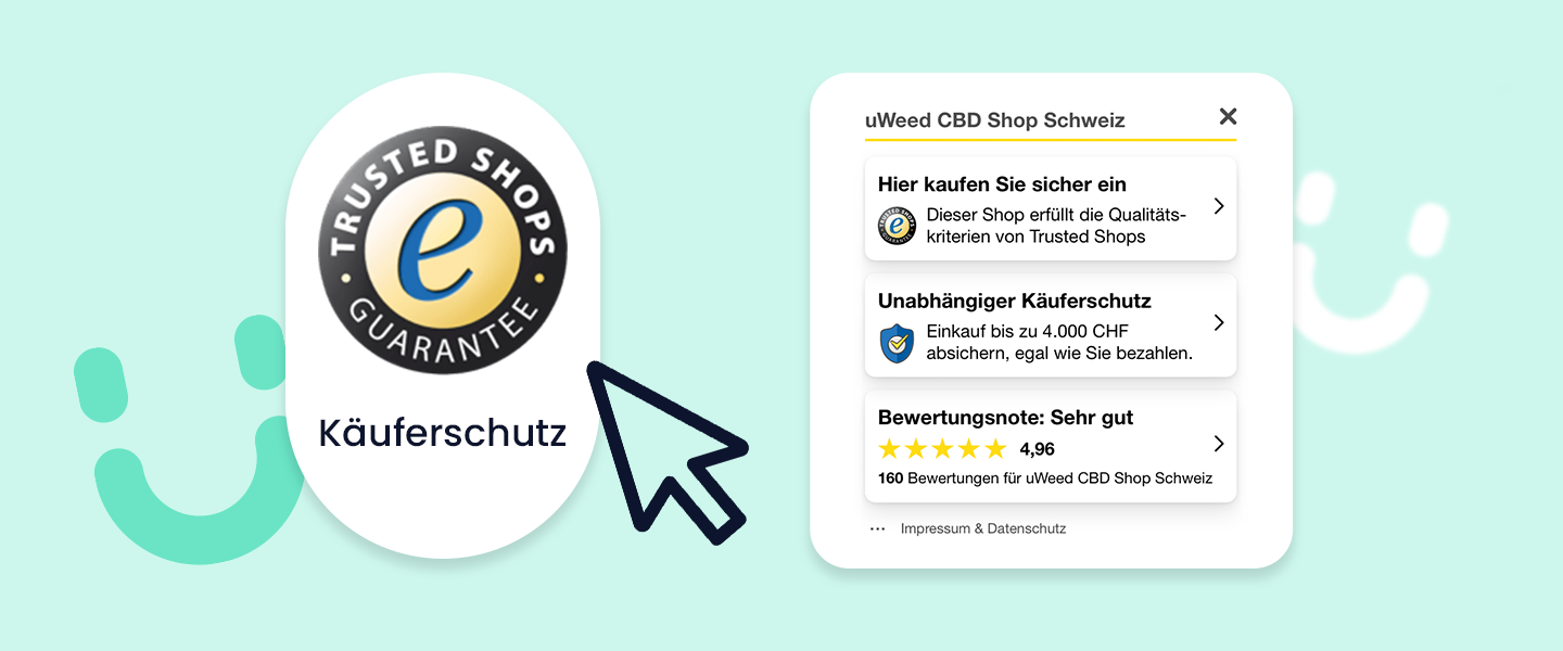 Trusted Shops Guarantee ab jetzt auch bei uweed CBD Shop