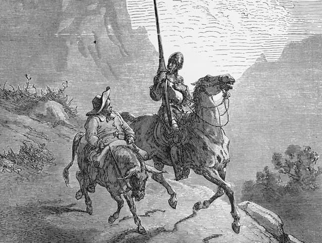 quijote sancho panza dore