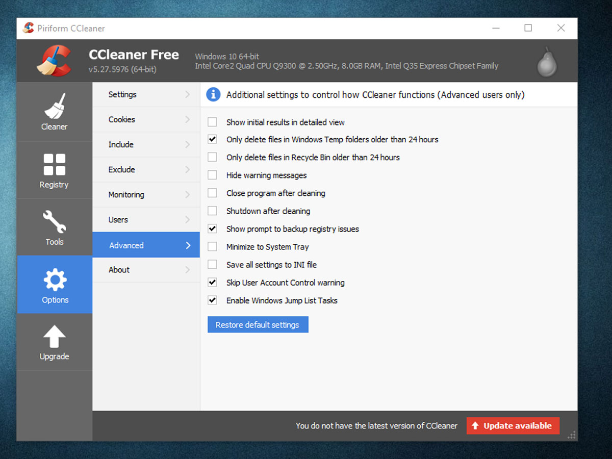 CCleaner Professional Crack