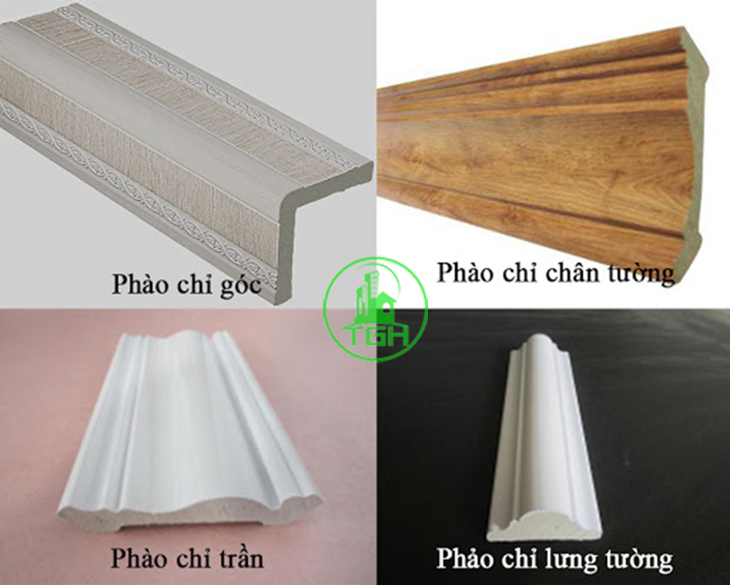 phân biệt phào chỉ theo vị trí