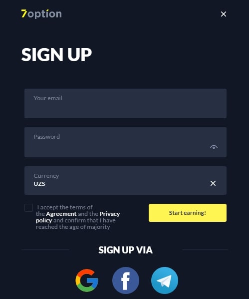 Бинарный брокер 7option: обзор условий сотрудничества, отзывы