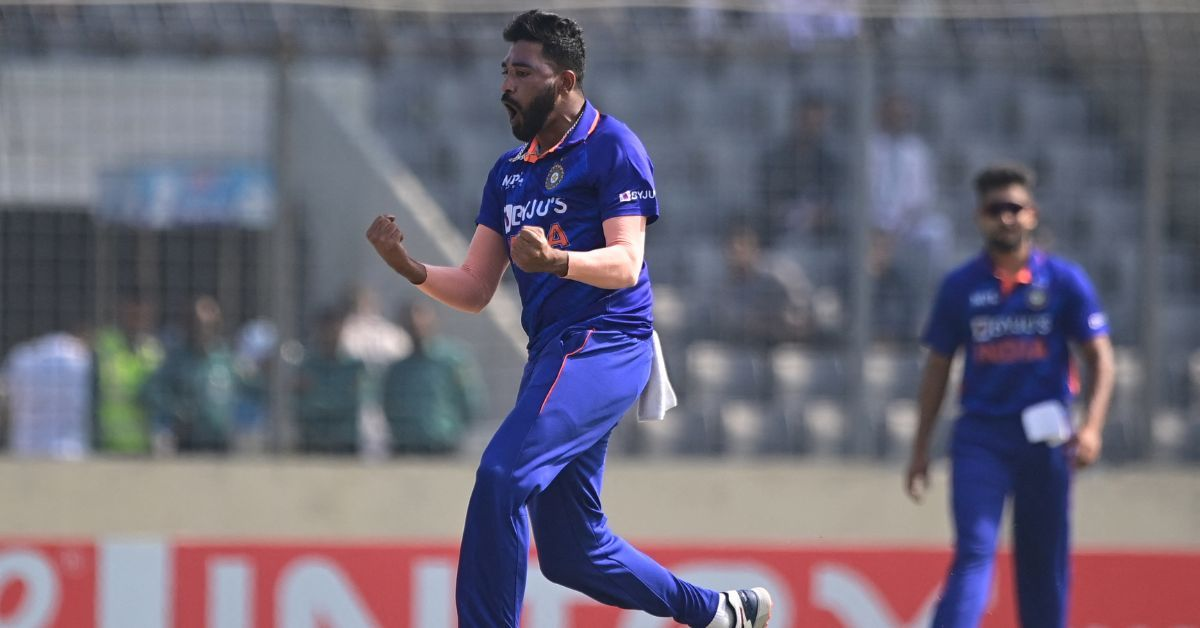 Mohammed Siraj was India’s joint-leading wicket-taker