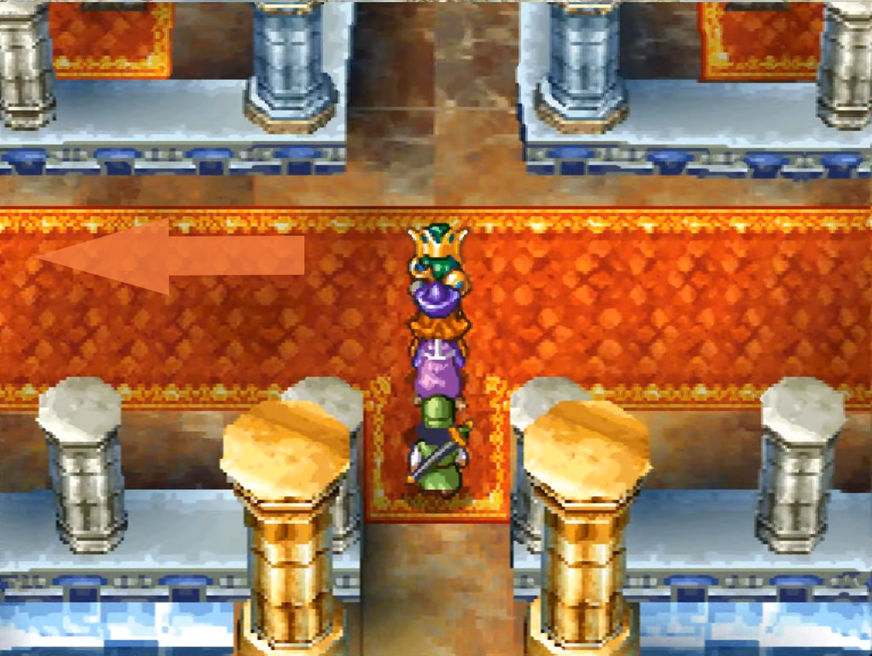 Follow these indications to reach the chest with the Glombolero (1) | Dragon Quest IV