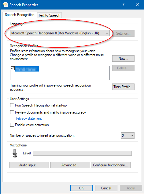 Speech Properties