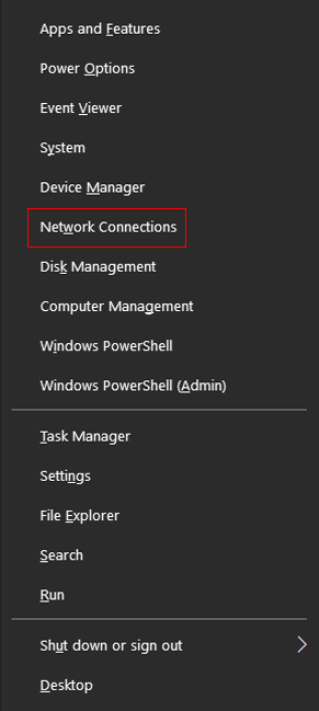 Open Network Connections 