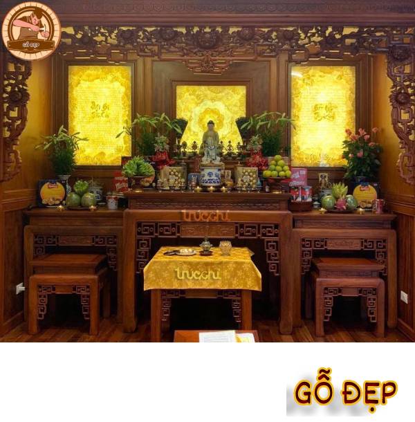Bàn thờ Phật và gia tiên tại gia