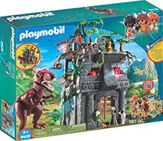 Playmobil-9429 Campamento Base con T-Rex, Color no no Aplica (9429
