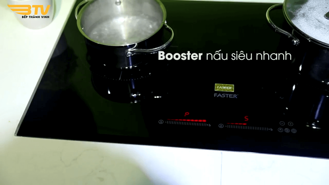 chức năng booster trên Bếp từ Faster FS 741G