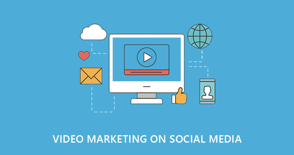 vector for video marketing on social media
