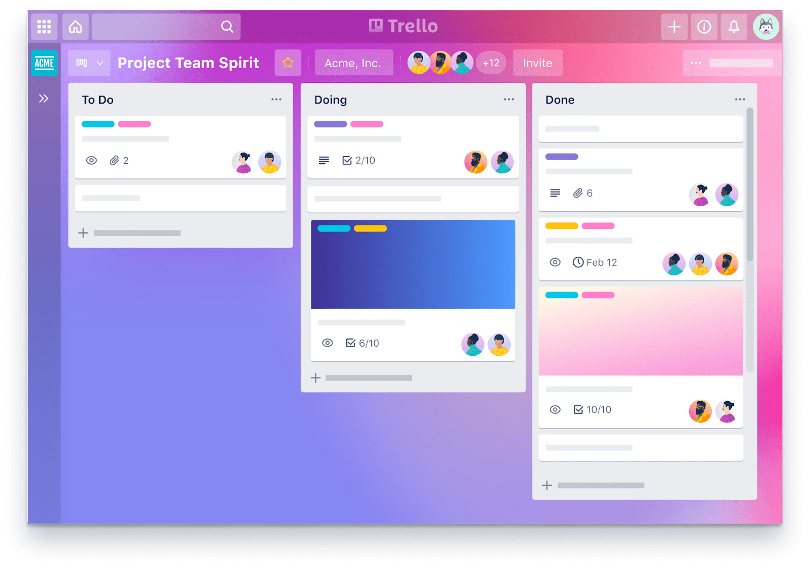 Trello Dashboard