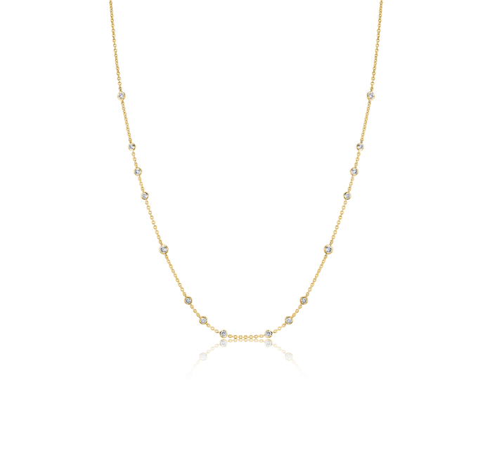 Yellow Gold Diamond Necklace