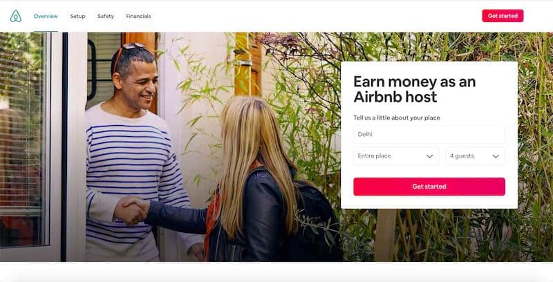 Airbnb - platform to rent out your room