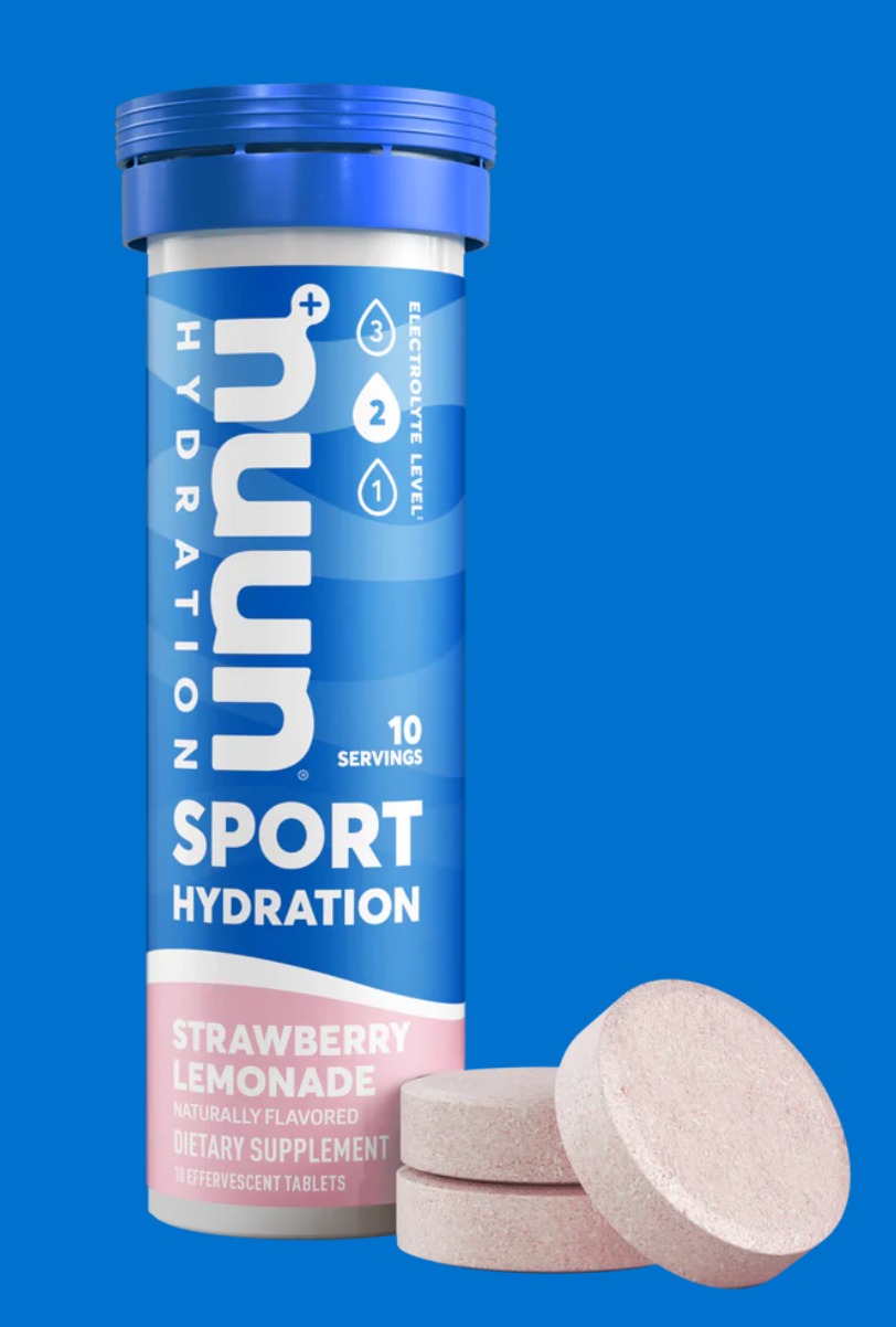 The photo shows Nuun Hydration Sport Tablets.
