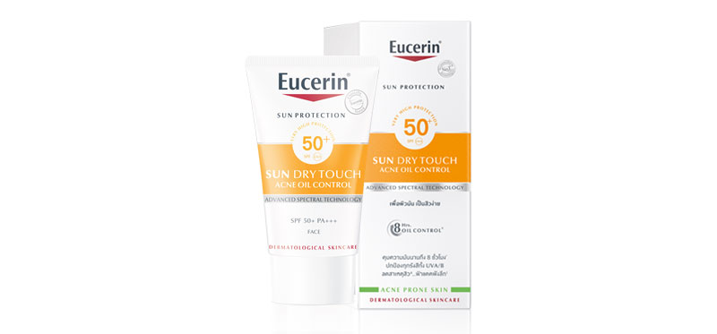 3. กันแดด ของ Eucerin Sun Dry Touch Oil Control Face SPF50+ PA+++ 