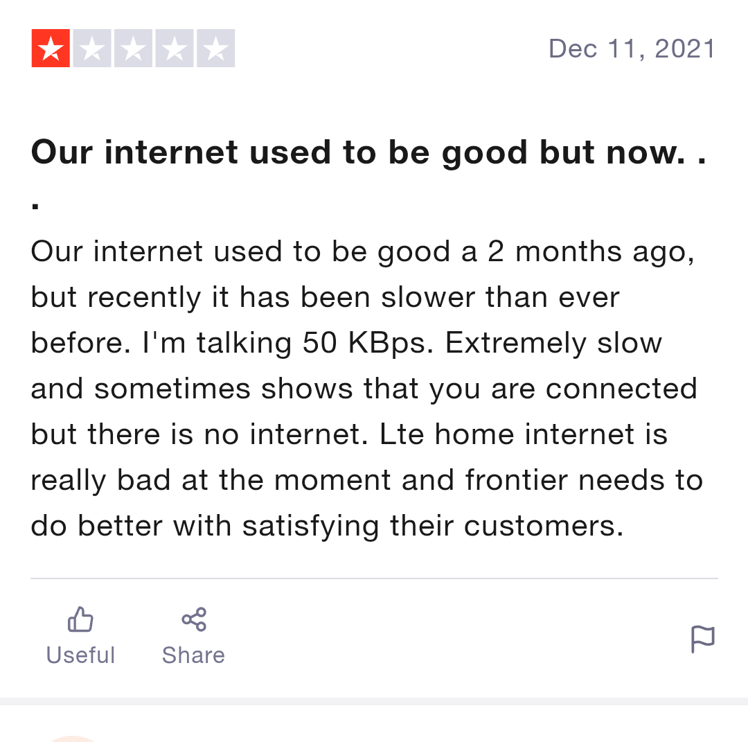 Frontier phone service reviews