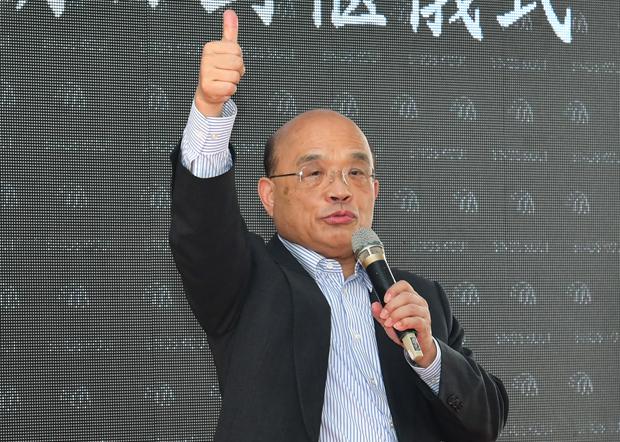 2020年11月20日,行政院長蘇貞昌:樂見美國環保署長惠勒訪問台灣。(行政院提供)