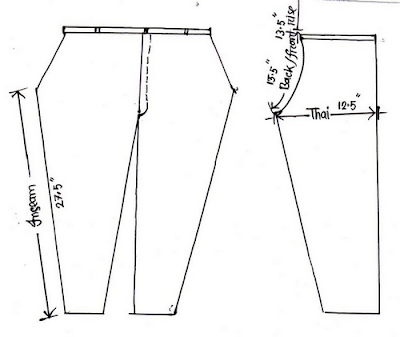 A basic Trouser and his measurement