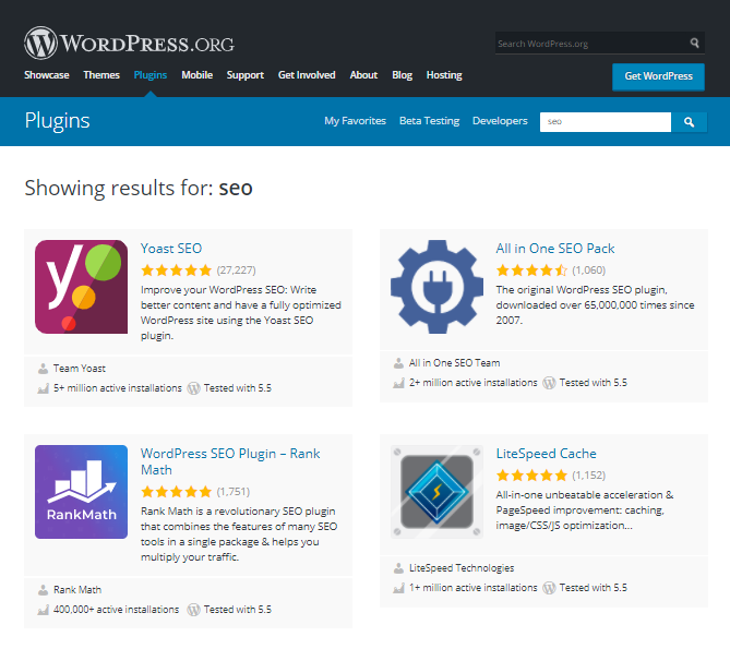 SEO wordpress plugins