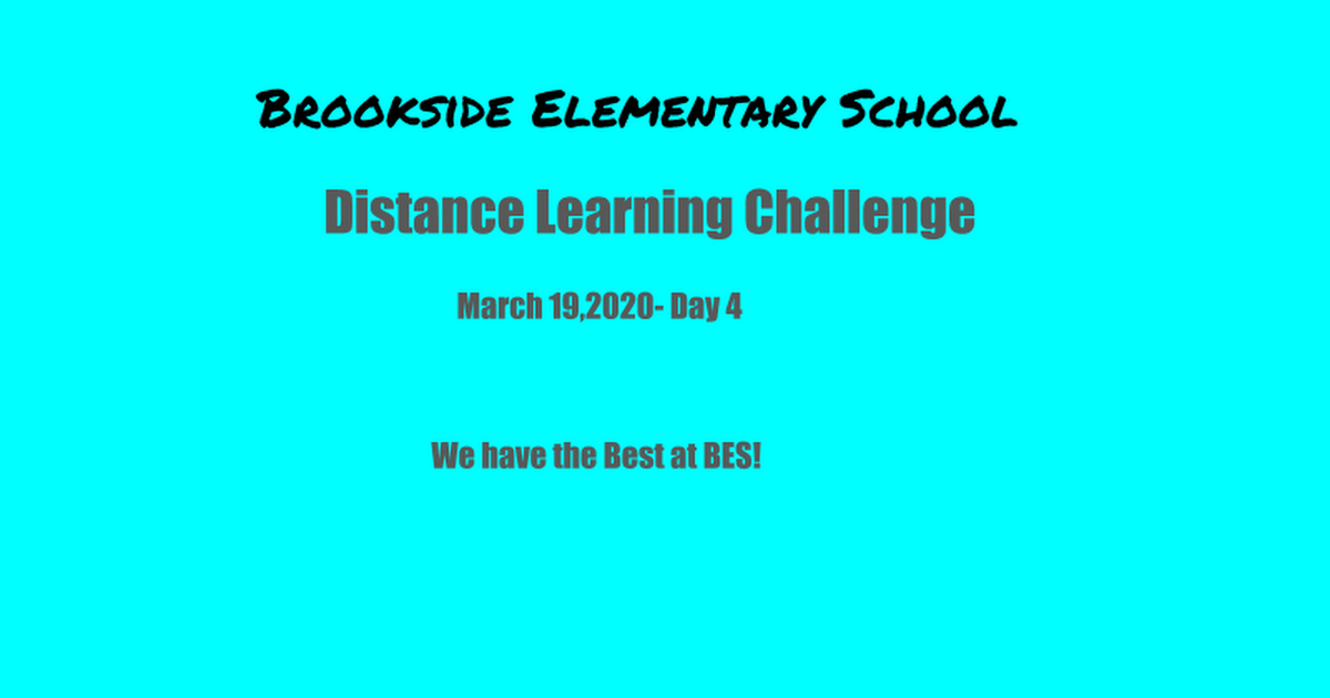 Brookside Elementary School- Slide Show