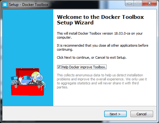 install the Docker in the Windows Operating System