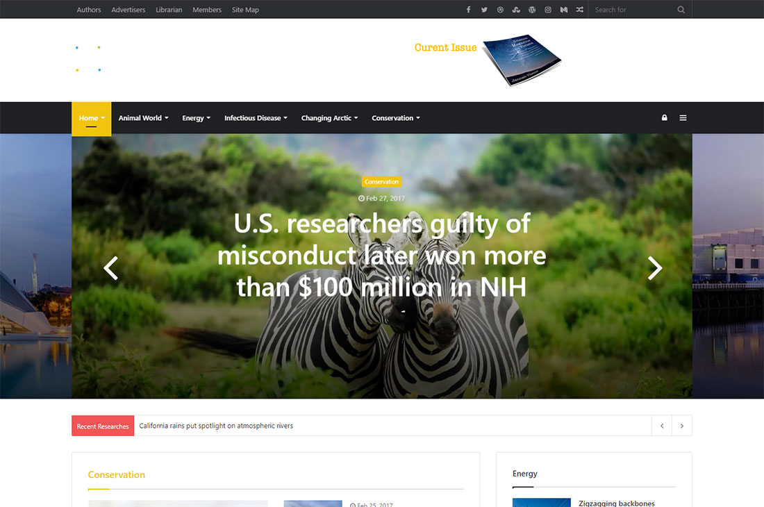 tema de wordpress de ciencia de noticias de jannah