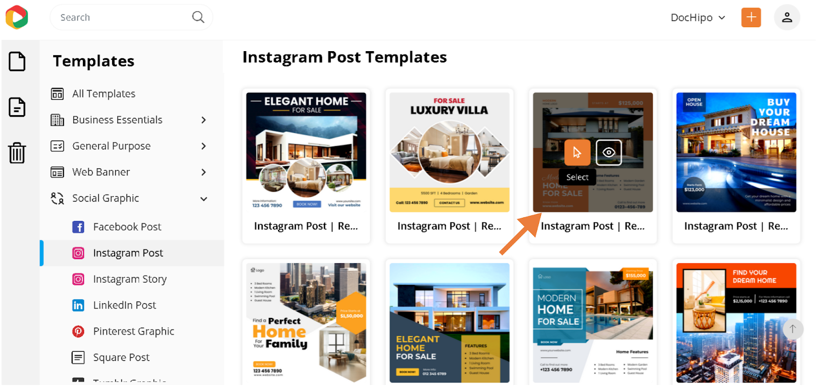 Real estate Instagram post templates