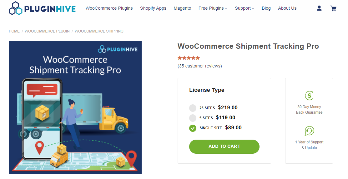 WooCommerce Shipment Tracking Pro 