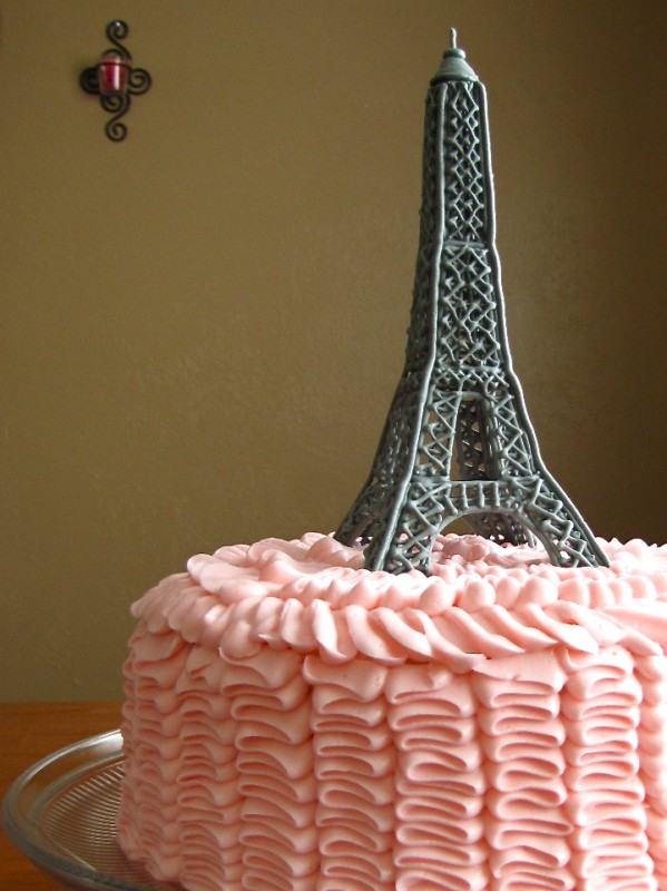 Eiffel tower edible cake topper