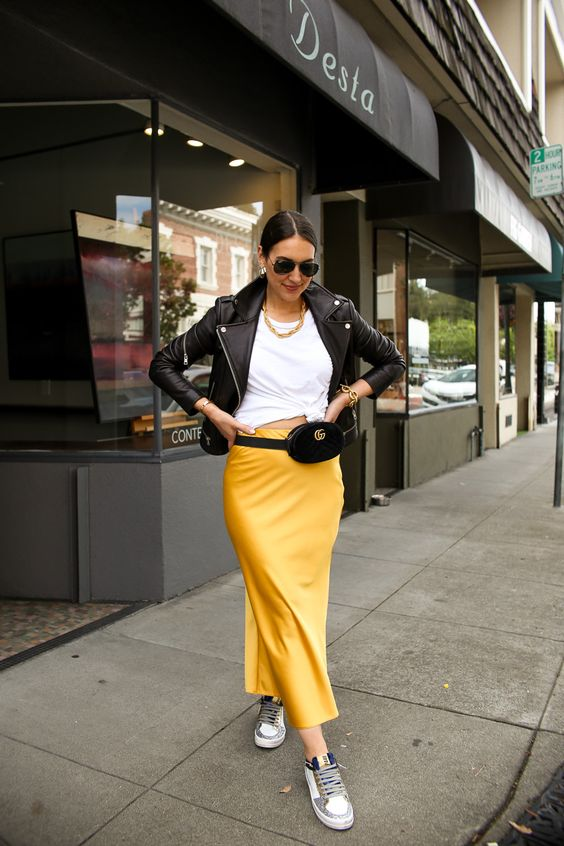 lady stepping out in a fine outfit