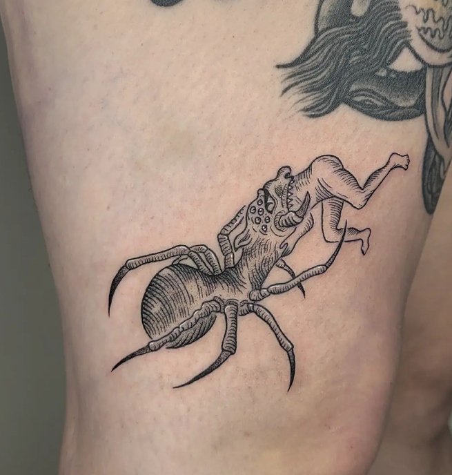 Man Eater Spider Tattoo