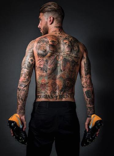 Sergio Ramos boasts an amazing array of tattoos, from symbolic numbers on  his knuckles to the Champions League trophy | The US Sun
