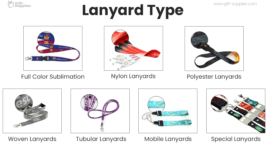Lanyard types custom lanyards from Gift supplier